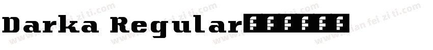 Darka Regular字体转换
